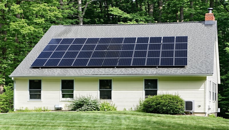 Professional residential solar panel installation by Native Energy LLC Professional residential solar panel installation by Native Energy LLC